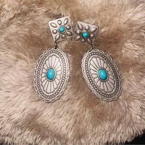 Concho earrings